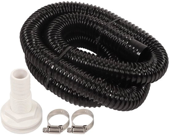 Kit per pompa di sentina con pompa a lente - Slang 1-1/8 pollici - 5 ft PVC - 2 Viti di fissaggio - Costruzione duratura - Set di pompa
