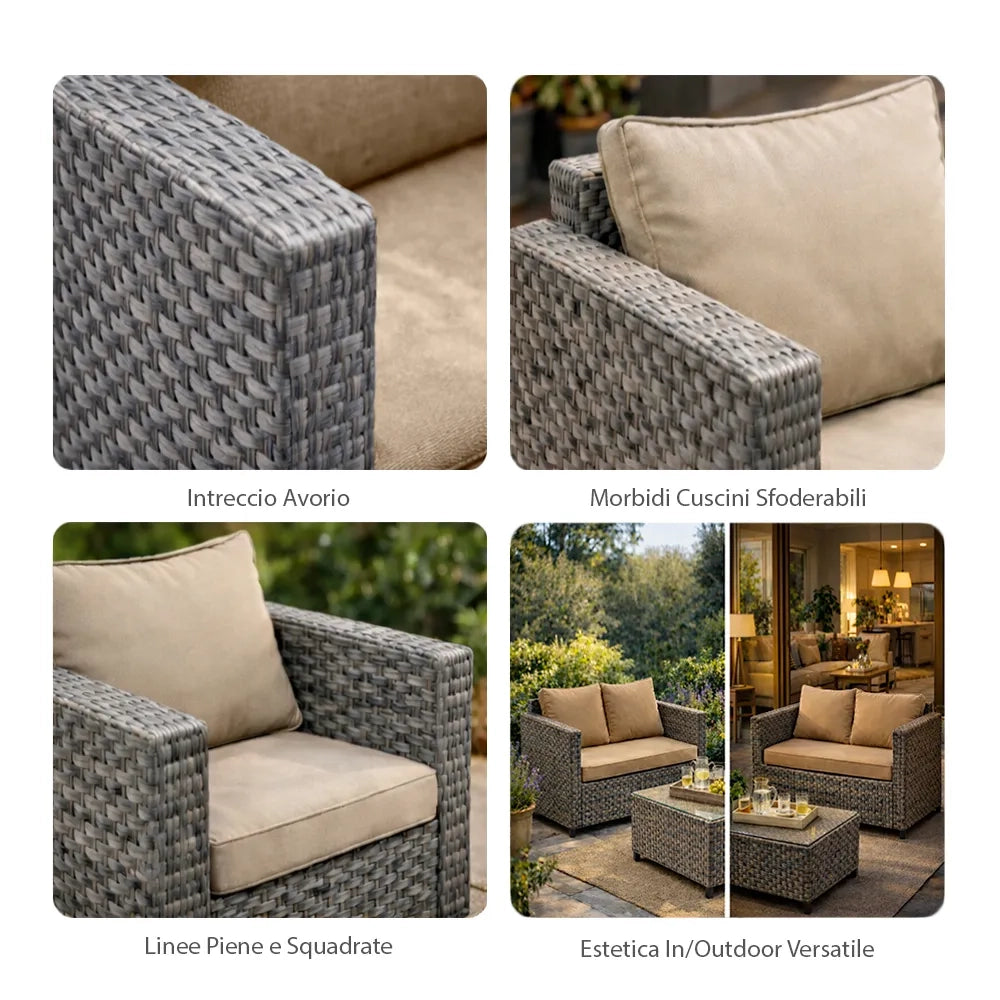 Divano Kioss (2 Posti)  Grigio