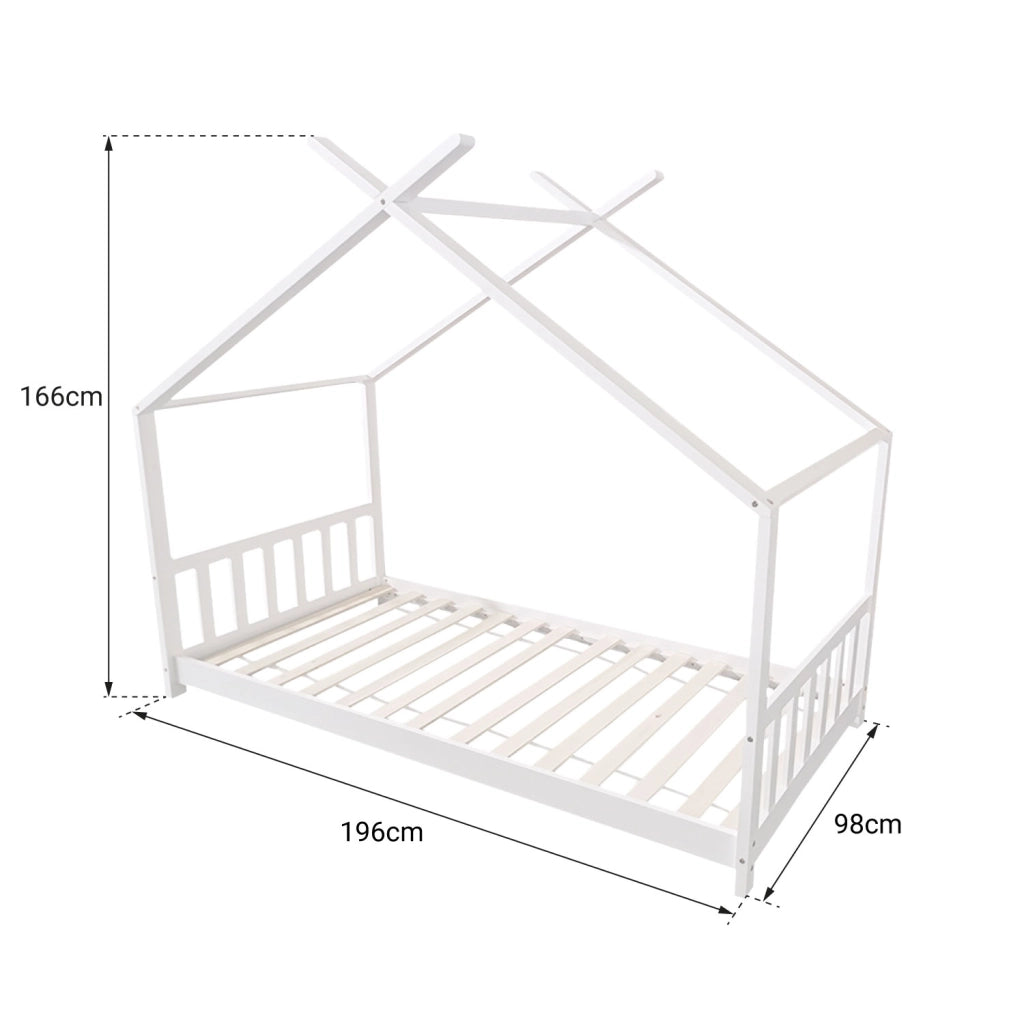 Letto per bambini 190x90cm bianco GASPARD