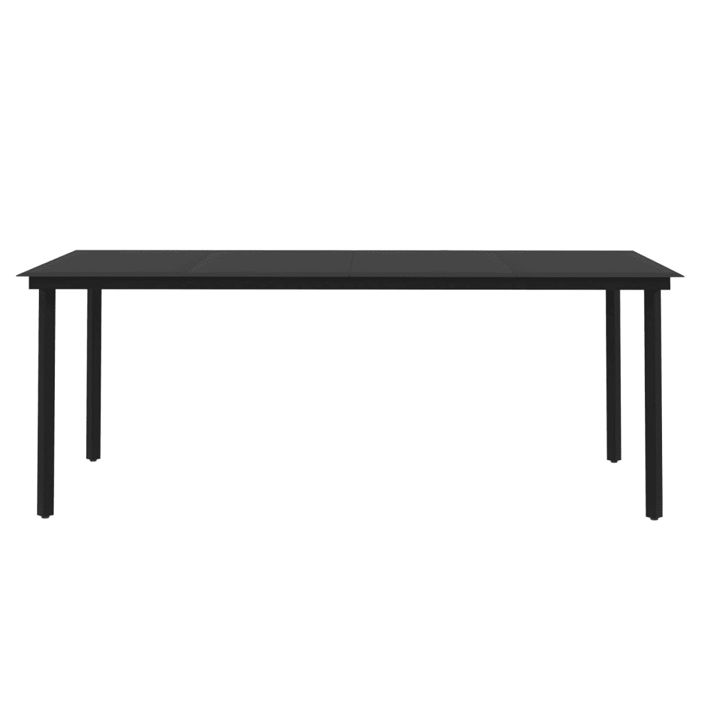 Set da Pranzo da Giardino e Cuscini 9 pz in Polyrattan e Vetro 3099702