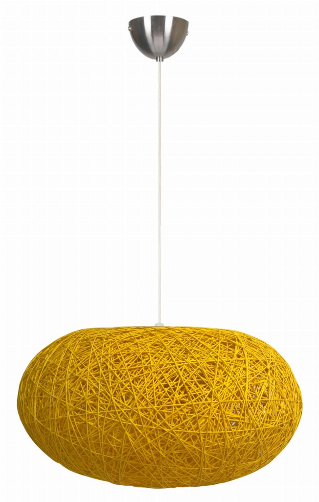 Lampada a sospensione Candellux Livio Ø38 corda gialla
