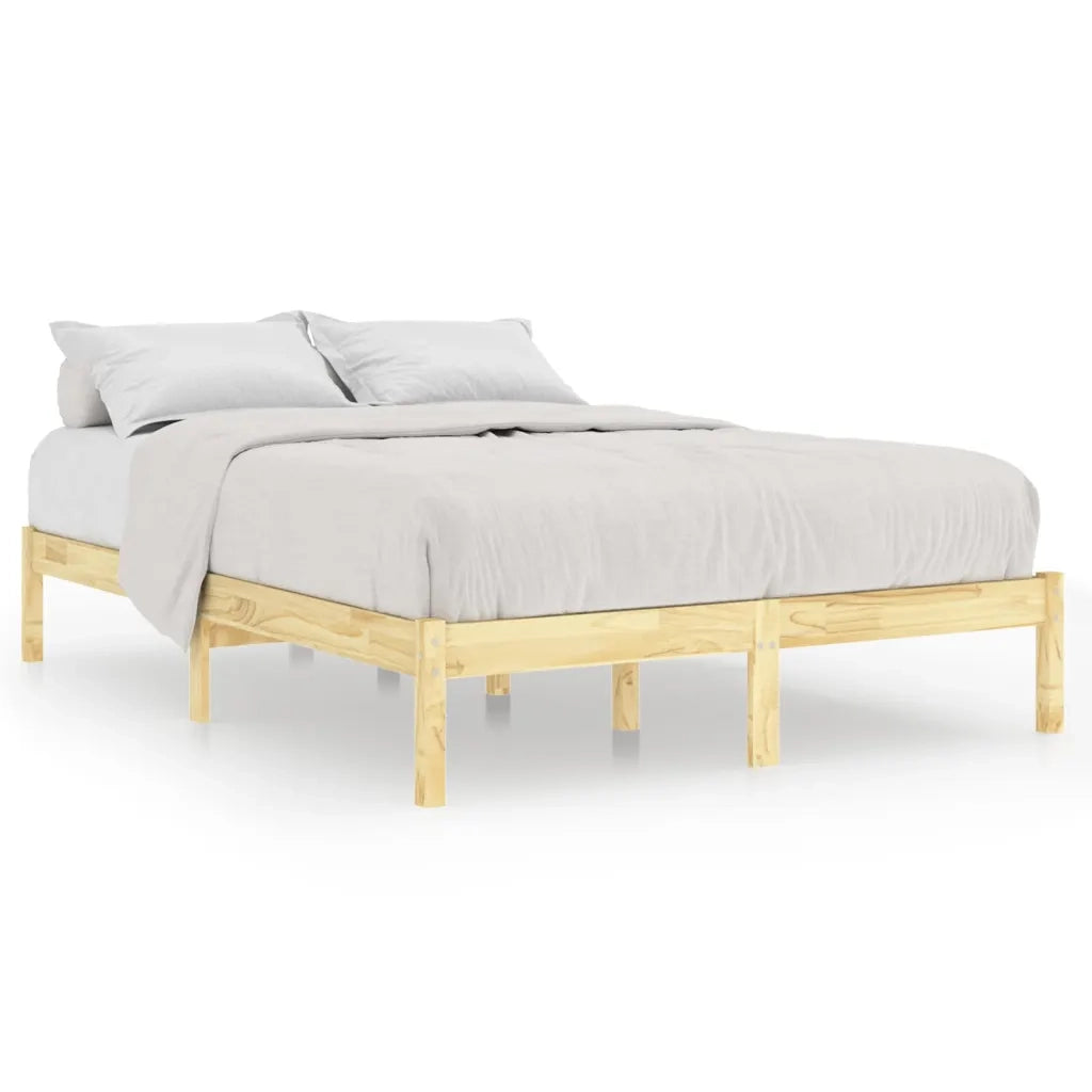 Letto matrimoniale | Letto per adulti | Giroletto in Legno Massello 150x200 cm King Size