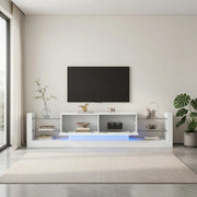 Cassettiera per TV bianca in truciolato lunghezza 181 cm