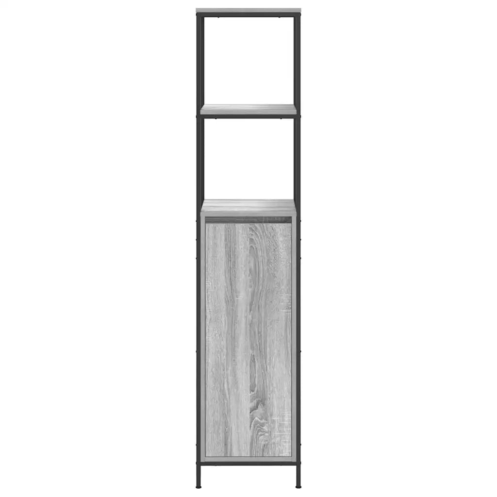 Mobile da Bagno con Ripiani Grigio Sonoma 36x35x165 cm 861910