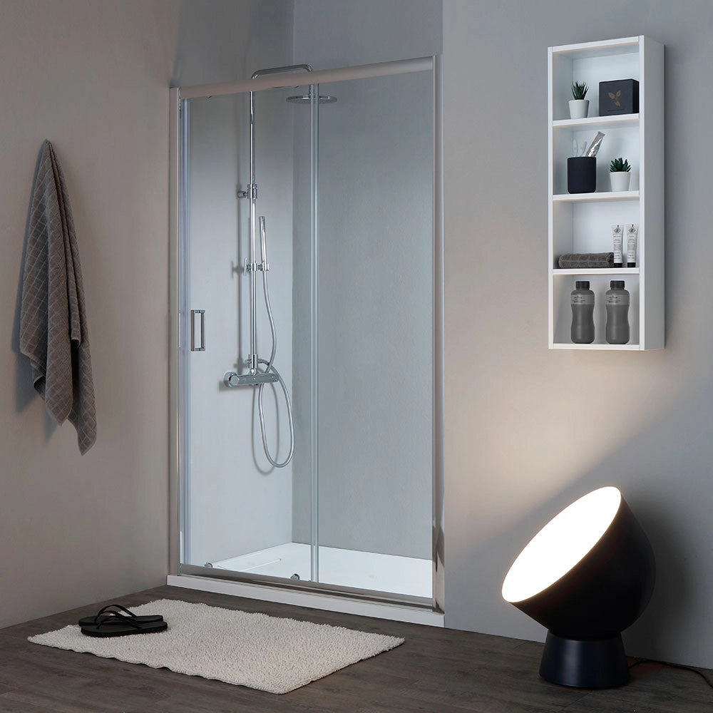 Porta doccia 150 cm con vetro trasparente
