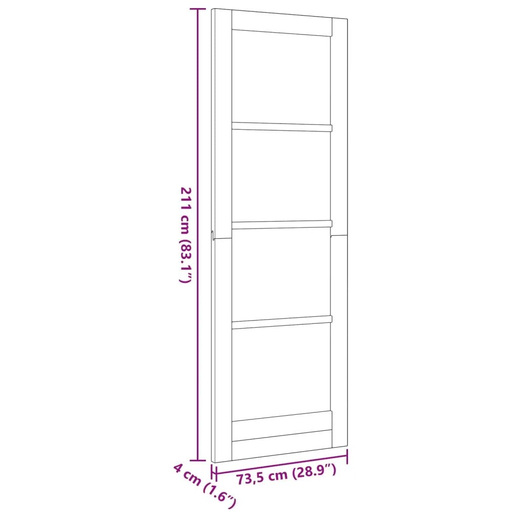 Porta Interna Bianco 73,5 x 211 cm Legno compensato 42052388