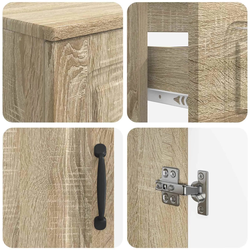 Set di Armadi da Bagno da 2 Pezzi UTRECHT Rovere Sonoma 3417569