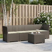 Divano da Giardino a 4 Posti con Cuscini in Stile Rattan PP 3443866
