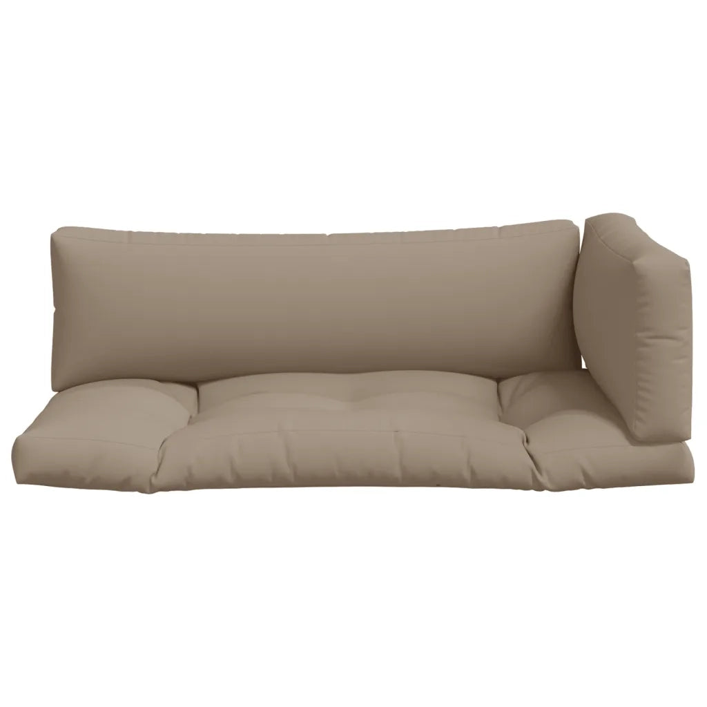 Cuscini per Pallet 3 pz Tortora in Tessuto 314666