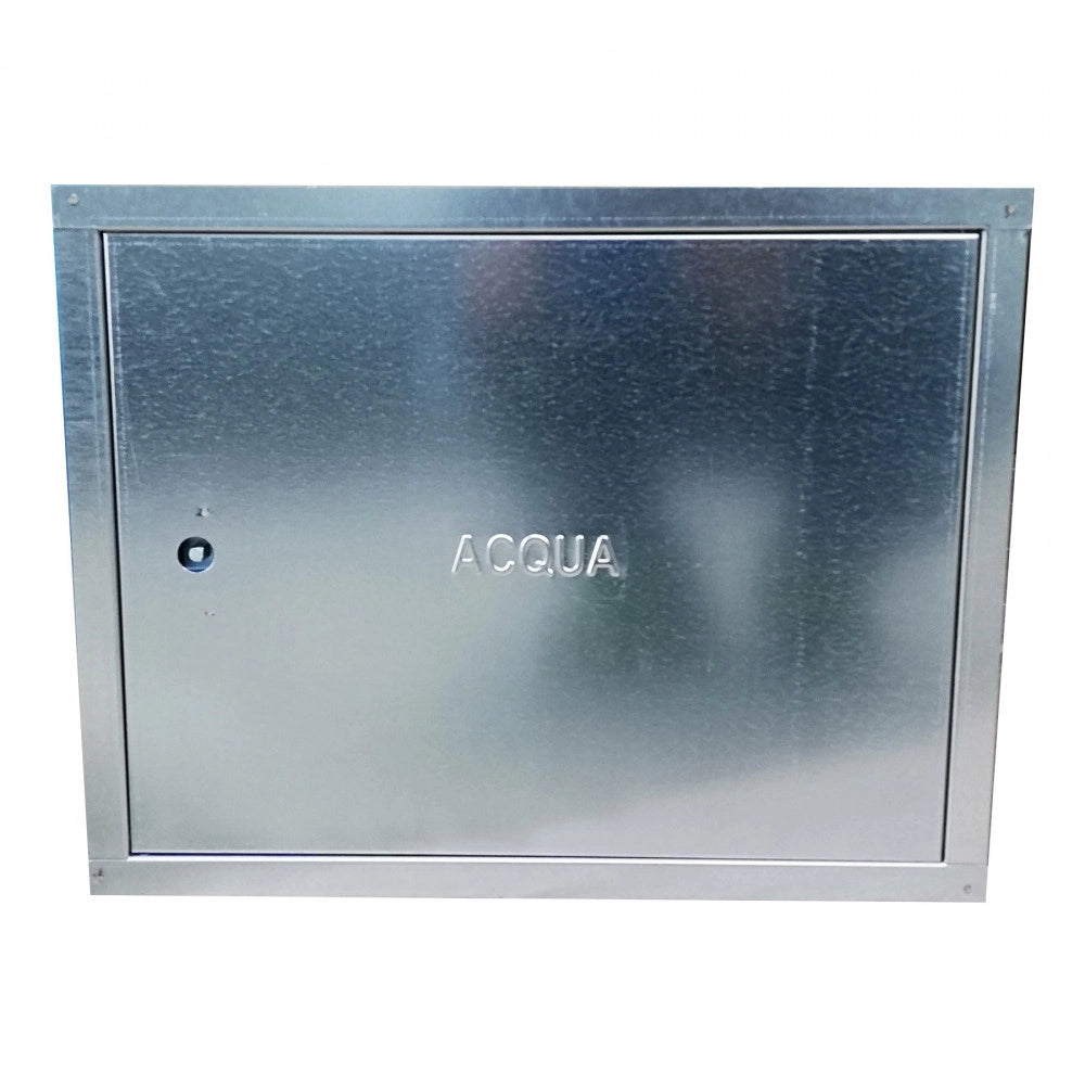 Sportello portello porta zincata per chiusura nicchia contatore acqua, scegli se  lc 60 x hc 60 cm ( ln 56 x hn 56 cm )