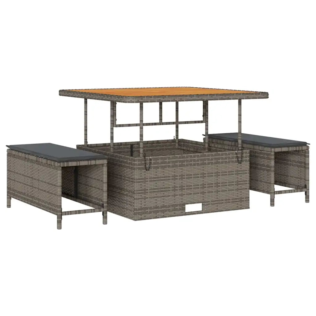 Set Divano da Giardino 13 pcs Grigio polyrattan 3361668