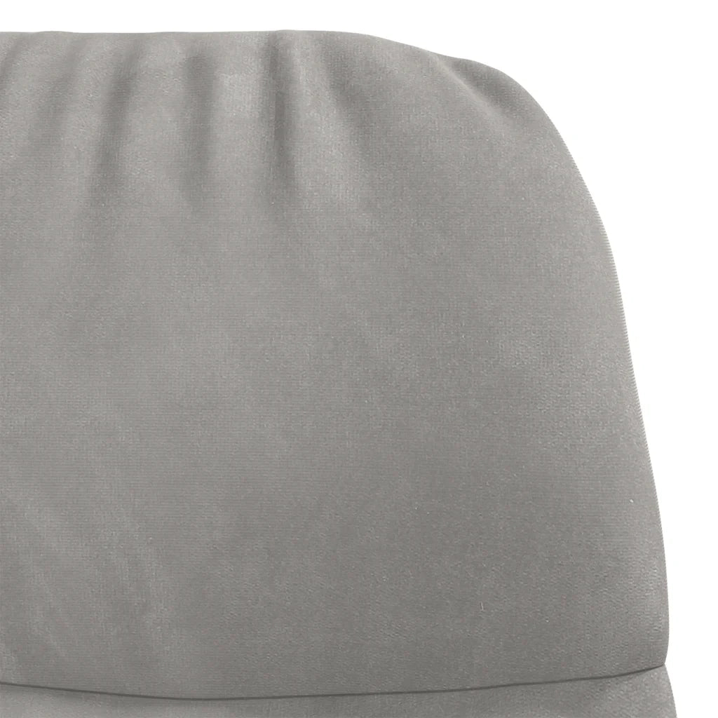 Sedia a Dondolo Grigio Chiaro in Velluto 4102621