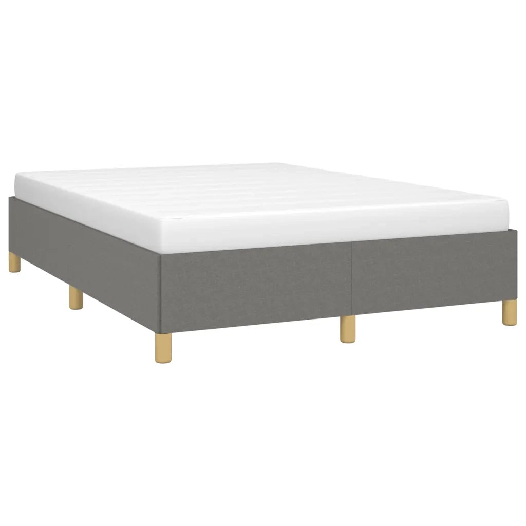 Letto matrimoniale | Letto per adulti | Giroletto senza Materasso Grigio Scuro 140x200 cm Tessuto