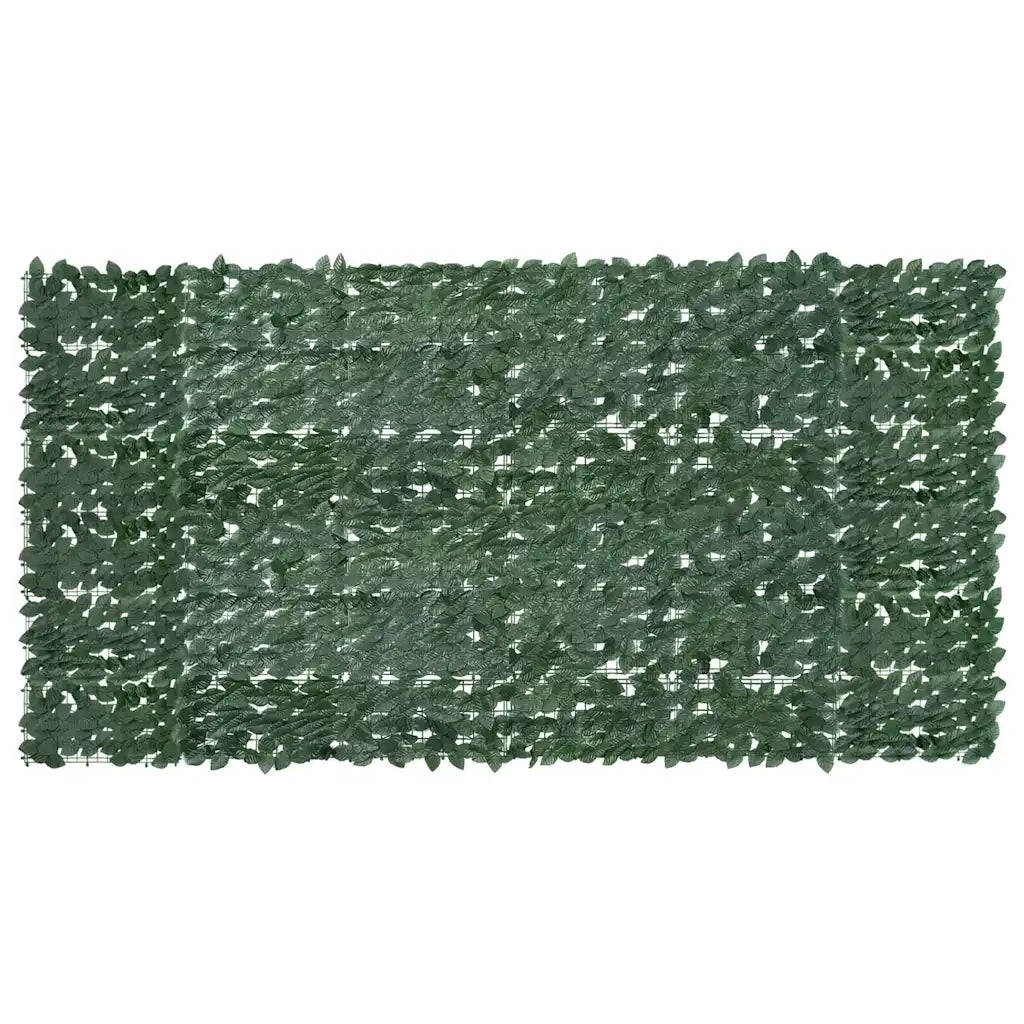 Schermo da balcone | Paravento da Balcone con Foglie Verde Scuro 300x150 cm