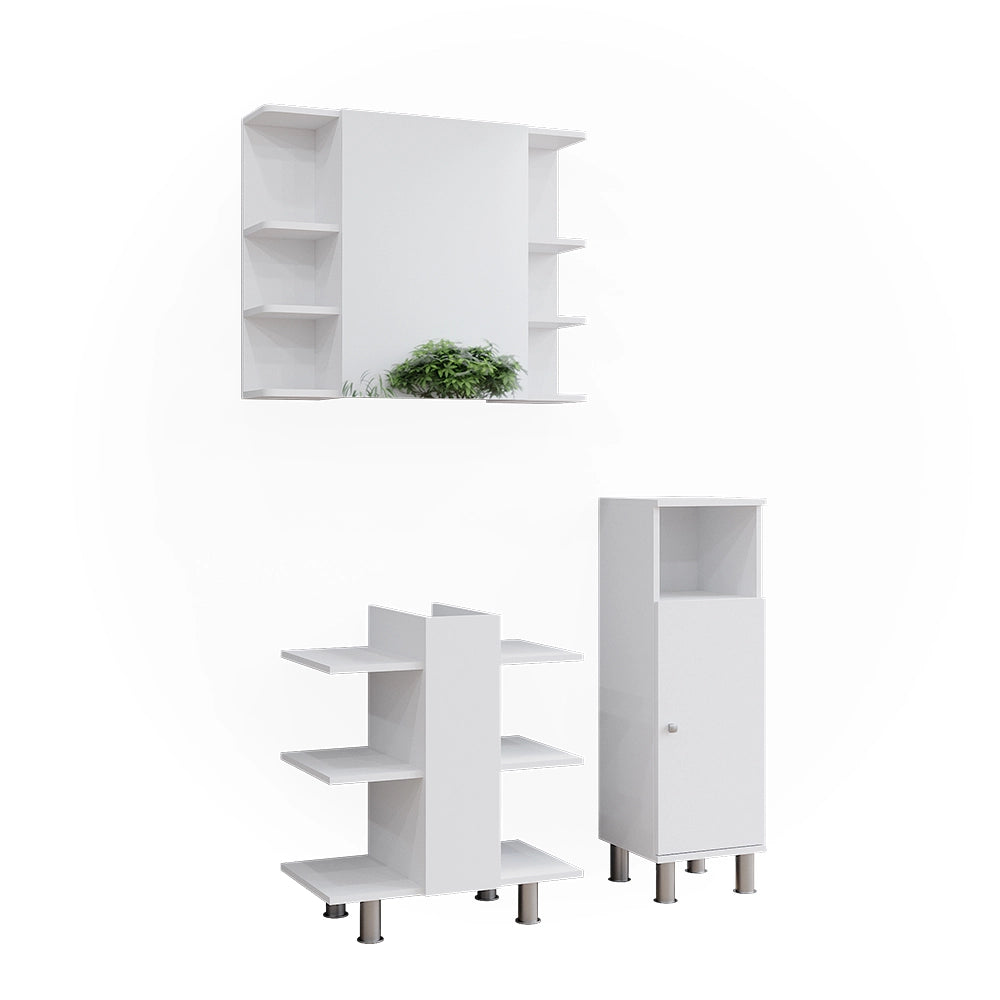 Vicco Set mobili bagno Bianco 3 parti