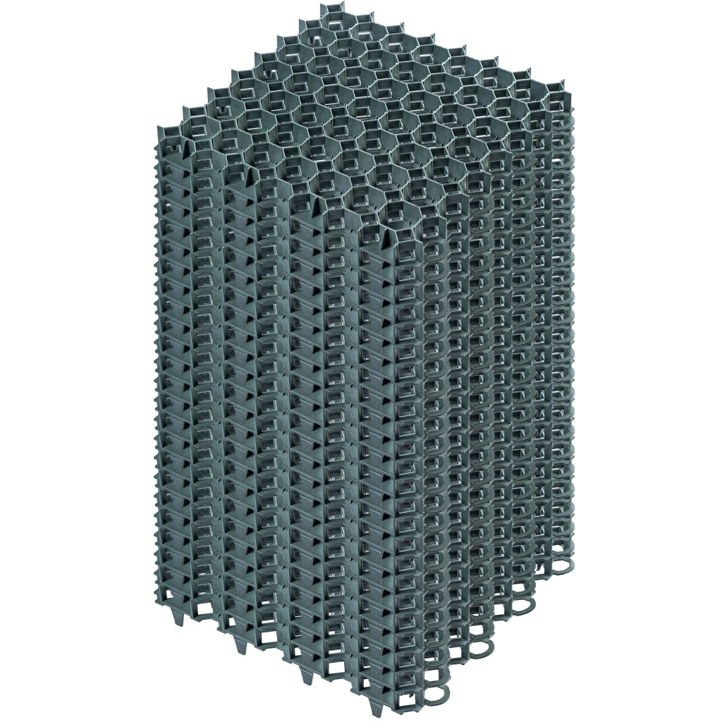 Griglia di protezione per prato KADAX Geogrid 50x50x3,5 cm, 24 pezzi, giardino, 530 tonnellate/m²