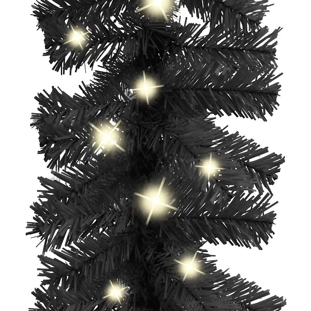 Ghirlanda Natalizia con Luci a LED 20 m Nera cod mxl 46744