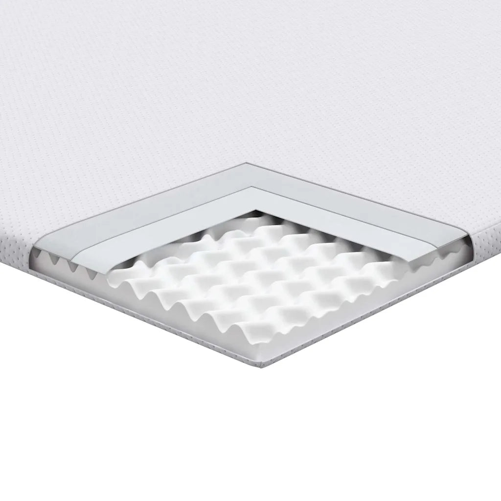 Topper per materasso Bianco 90 x 200 cm Tessuto Jacquard 4106190