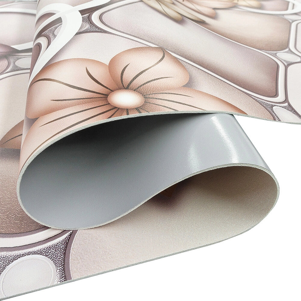 Tappeto Cucina Pvc Antimacchia 51x190 Cm Fiorito Elegante Passatoia Antiscivolo Antisfilo