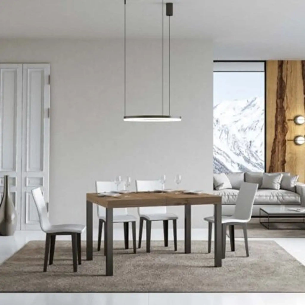 Tavolo allungabile 130/234x90 cm Everyday Premium colore quercia natura gambe antracite