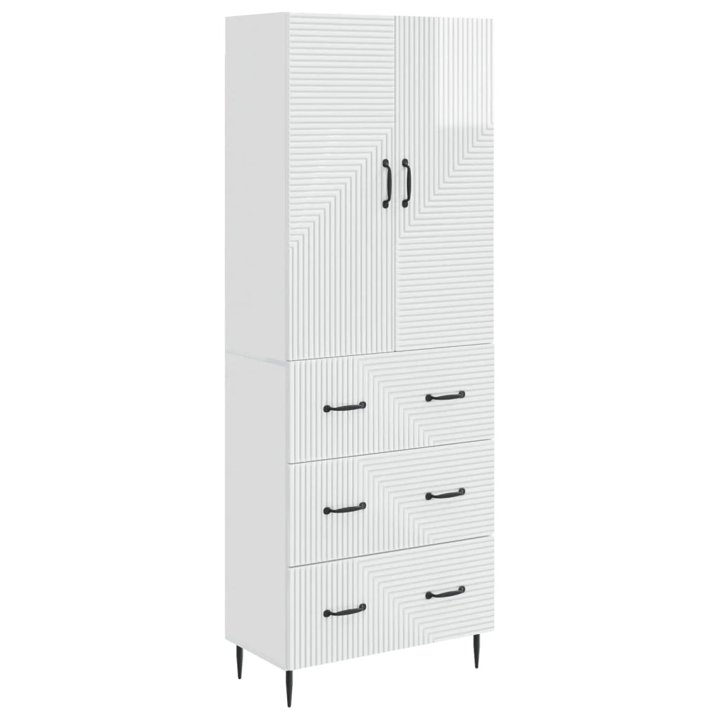 Set di armadi 2 pcs Bianco Lucido 66 x 34,5 x 90 cm 3416641