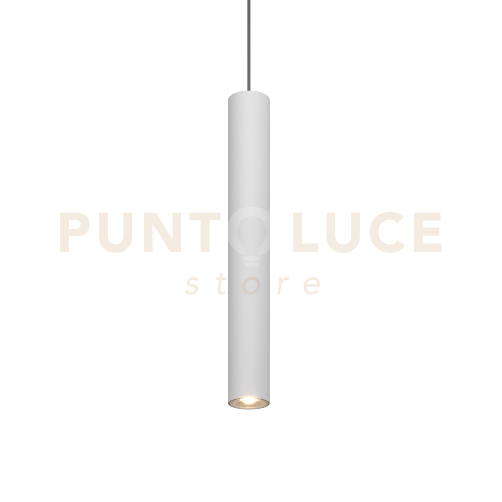 1203 SOSPENSIONE TONDA 1 LUCE ATTACCO GU10 COLORE BIANCO CON CAVO CM 250 ROSONE DA ACQUISTARE SEPARATAMENTE