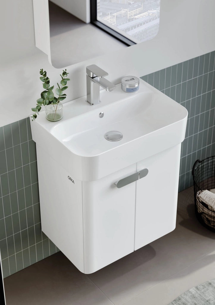 Mobile lavabo "Orbit 55" - 55 x 38 x 62 cm - Bianco
