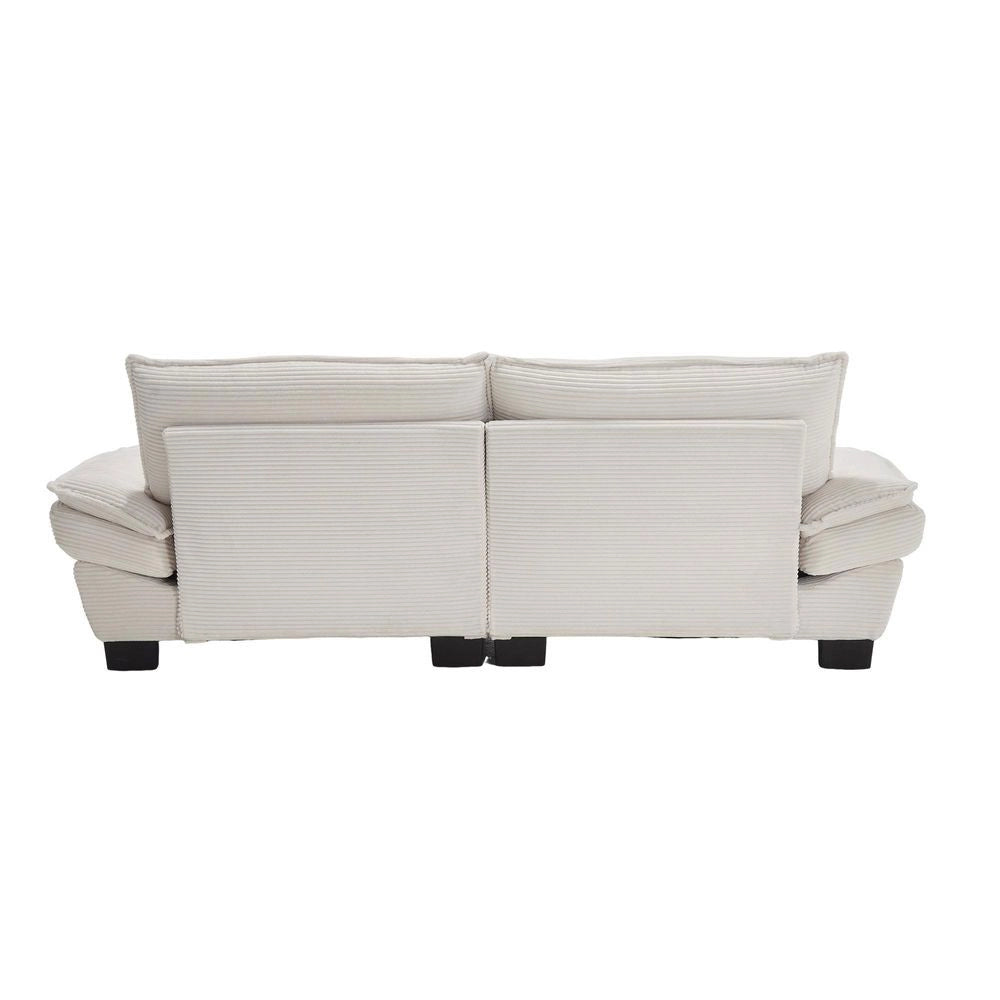 Divano doppio con coperta - Xylo - beige, cuscino, per studio/soggiorno