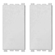 2 Pezzi Copritasti Copriforo Falso Polo 1P Bianco Compatibile Con Vimar Arke