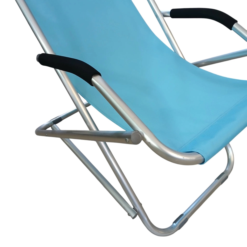 SEDIA A DONDOLO ROCK 90X60XH73CM CELESTE