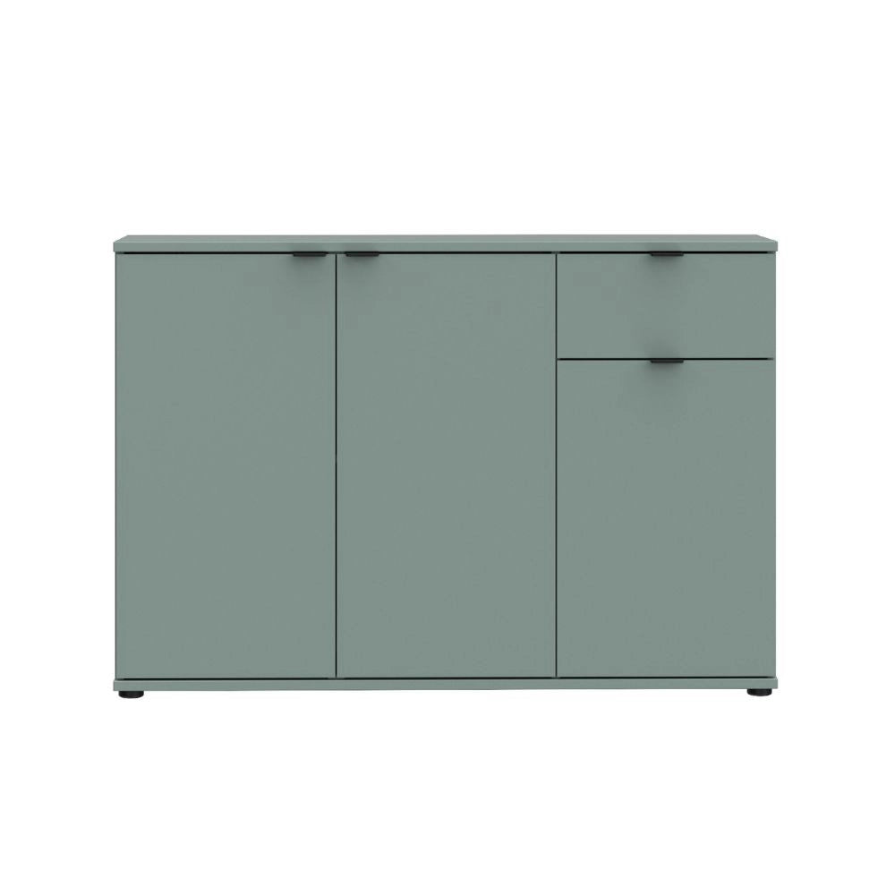Mobile multiuso Segno 3 ante e 1 cassetto 120 cm verde salvia