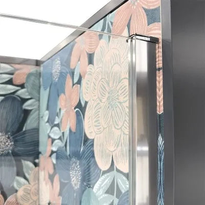 Doccia Walk-In 90 cm trasparente 8 mm profilo cromo H 200 cm  Tay