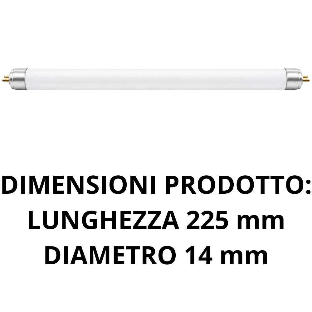 Tubo fluorescente g5 6w daylight per ambienti tecnici *** numero pezzi 12, confezione 1
