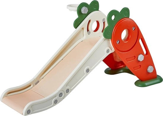 Scivolo per bambini fun-Slide con cestello da basket - massimo 40 kg scivolo per bambini da 1-12 anni - utilizzo interno ed esterno - 133 x ... con uscita