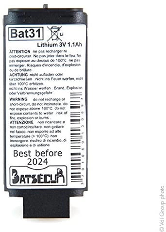 BATSECUR BAT31 BATTERIA PER ANTIFURTO 3V 1AH