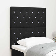 Testiera LED con strisce LED con testiera Nero 80 cm Velluto 3338344