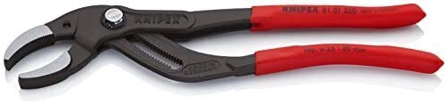 KNIPEX 81 01 250 Pinza per sifone e connettore Regolabile 25 posizioni Fino a 80 mm Impugnatura antiscivolo colore Nero