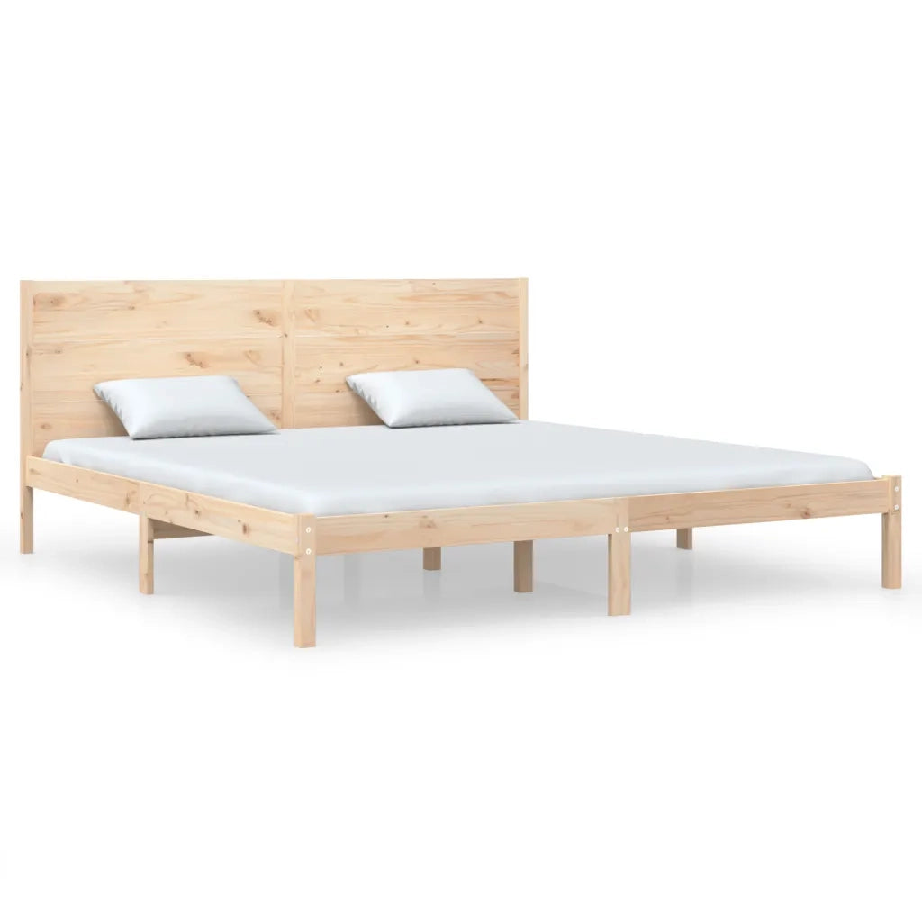 Giroletto senza Materasso 200x200 cm in Legno Massello di Pino