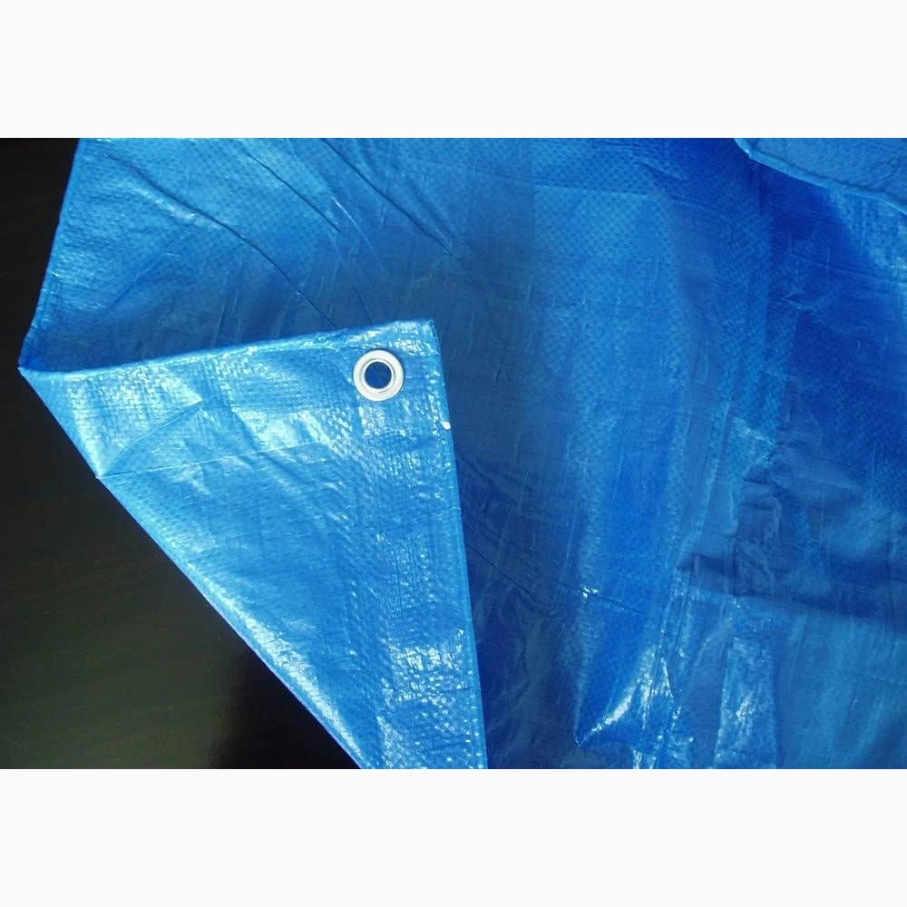 Telo Telone occhiellato Blu 40 gr/mq Multiuso impermeabile in Polietilene 3x4 mt