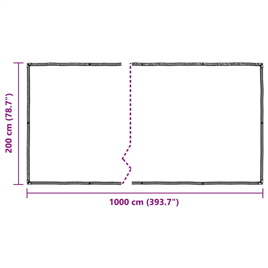 Telone Trasparente con Occhielli 2x10 m in Polietilene 4018553