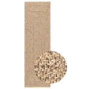 Tappeto del soggiorno | Tappeto ZIZUR 80x250 cm Aspetto Iuta per Interni ed Esterni