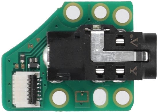 Jack Audio di Ricambio - 3,5 mm Connettore Audio - Compatibile con HDH-001/HDH-HPMJ - Interruttore - Materiale PCB - Nero/Blu - Jack di Cuffia