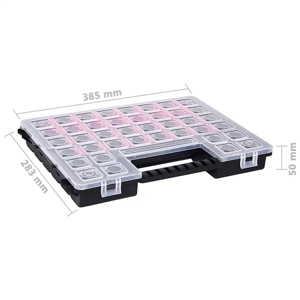 Scatole Assortimento 5 pz con Divisori 385x283x50mm in Plastica 146273