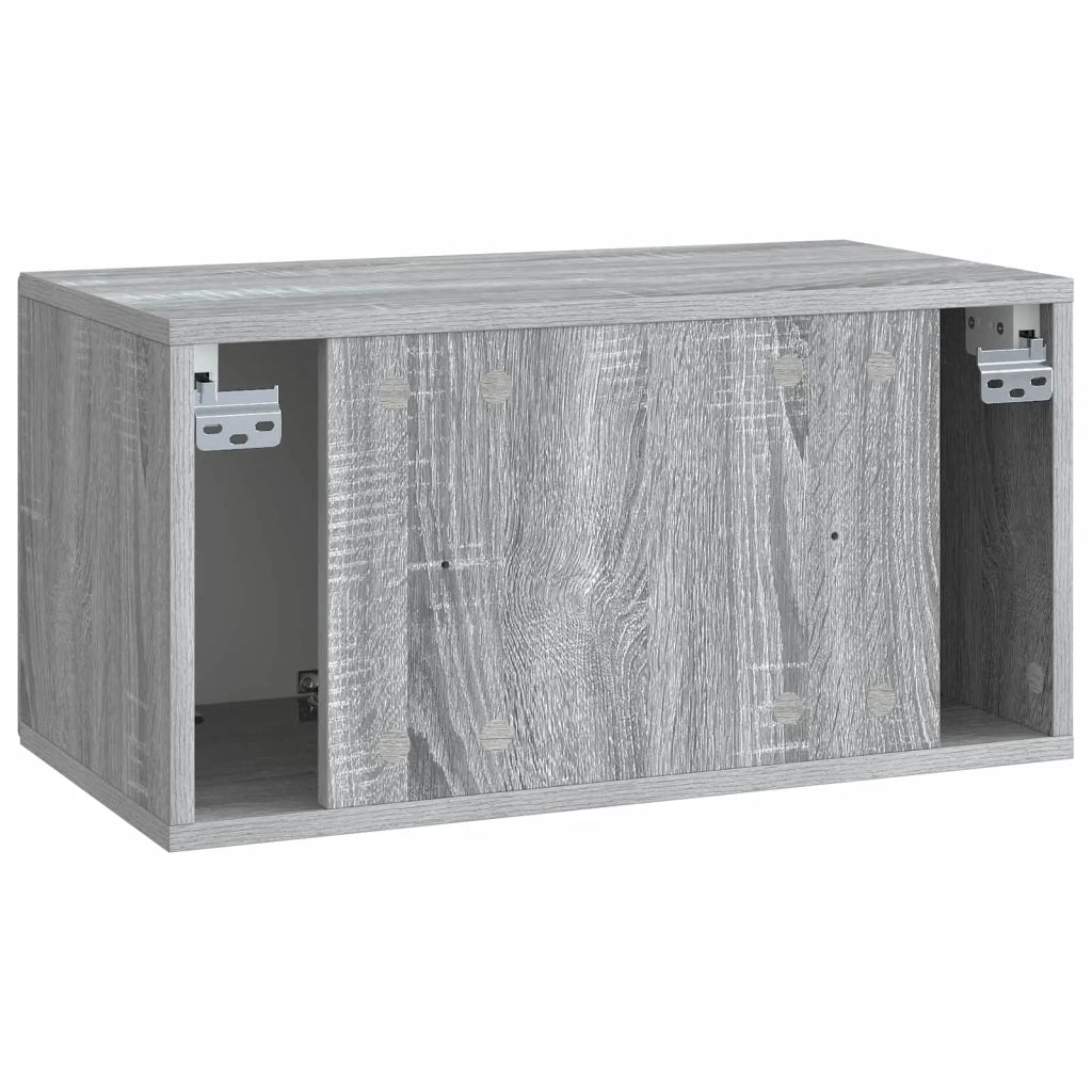 Mobile Porta TV da Muro-Credenza per TV sospesa Grigio Sonoma 59,5 x 31 x 30 cm 700075