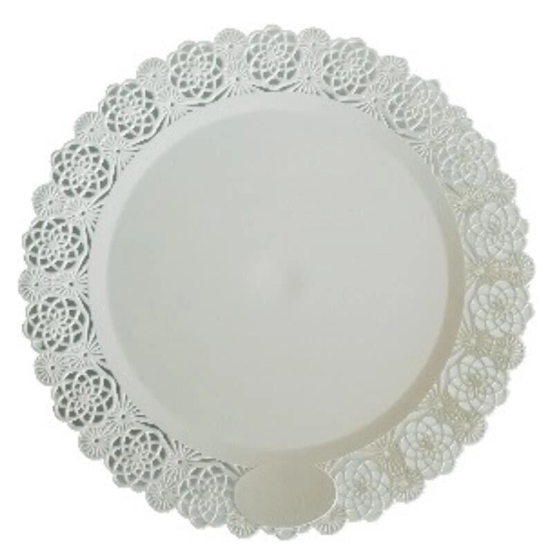 MAURY'S VASSOIO TRINATO TONDO IN PLASTICA TRASPARENTE DIAMETRO 28 CM