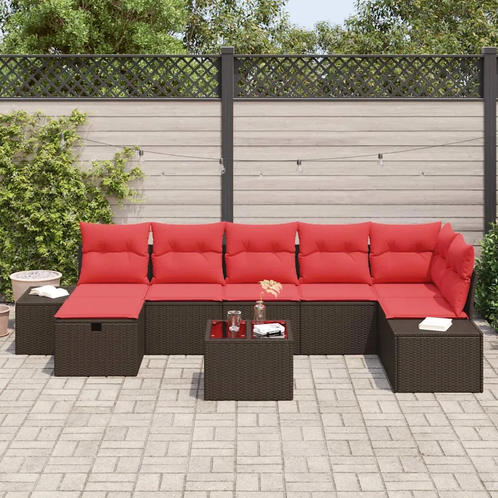 Set di divani 5 pz polyrattan 3360745