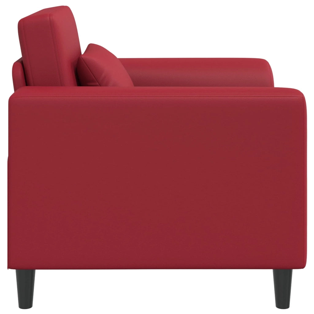 Poltrona Rosso Vino Similpelle 42042470