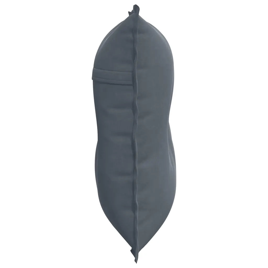 Cuscino per Schiena Grigio scuro 80 x 50 cm Tessuto in Cords 42014719