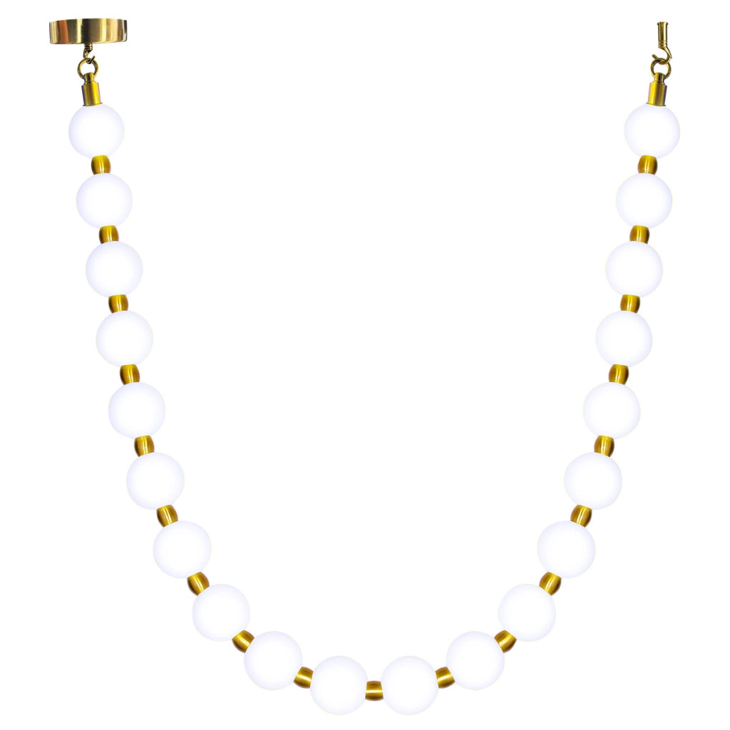 Lampada soffitto Dorado Rope 3m oro sfere bianche LED CCT