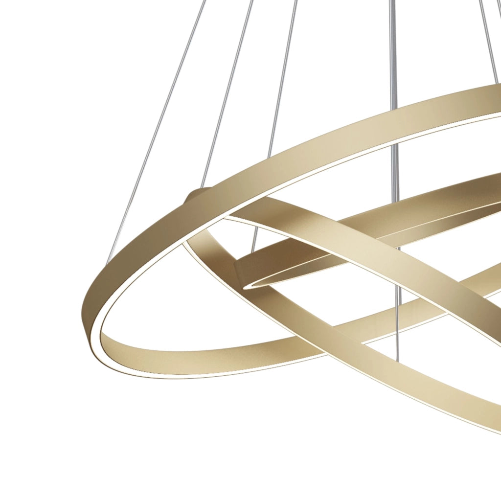 Lampada a sospensione Maytoni Rim oro LED 80cm 4000K